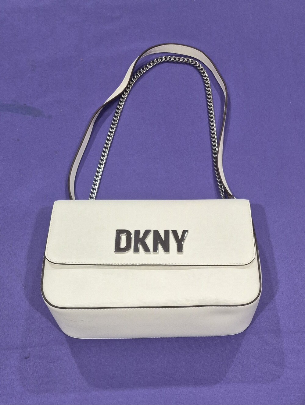 *NWOT* DKNY LOGO WHITE Crossbody/Shoulder Bag (10"L x 6.5"H x 3"D)